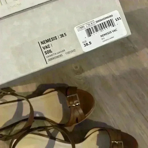 Jimmy Choo Nemesis Vachetta Leather in Soil size 38.5 - Picture 13 of 15